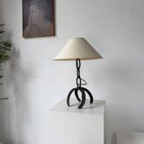 Brutalist 1950s "chain" table lamp