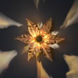 Massive Lighting 1970 Brass Willy Daro Flower Applique