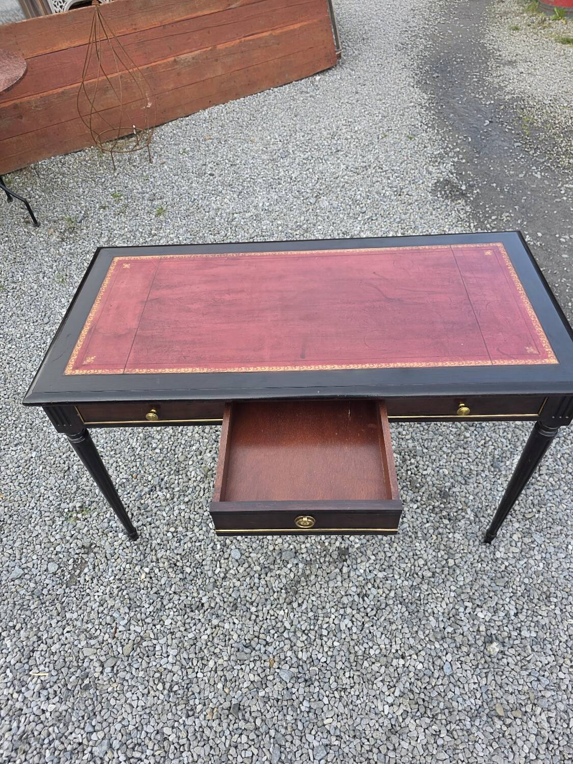 Louis XVI style mahogany desk from the 20th century.