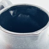 Vase West Germany, ceramic relief, red, 1970s.