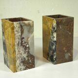 Pair of Art Deco marble bookends