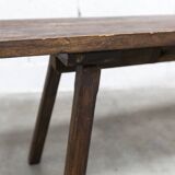 Artisanal bench 1960 brutalist 175cm
