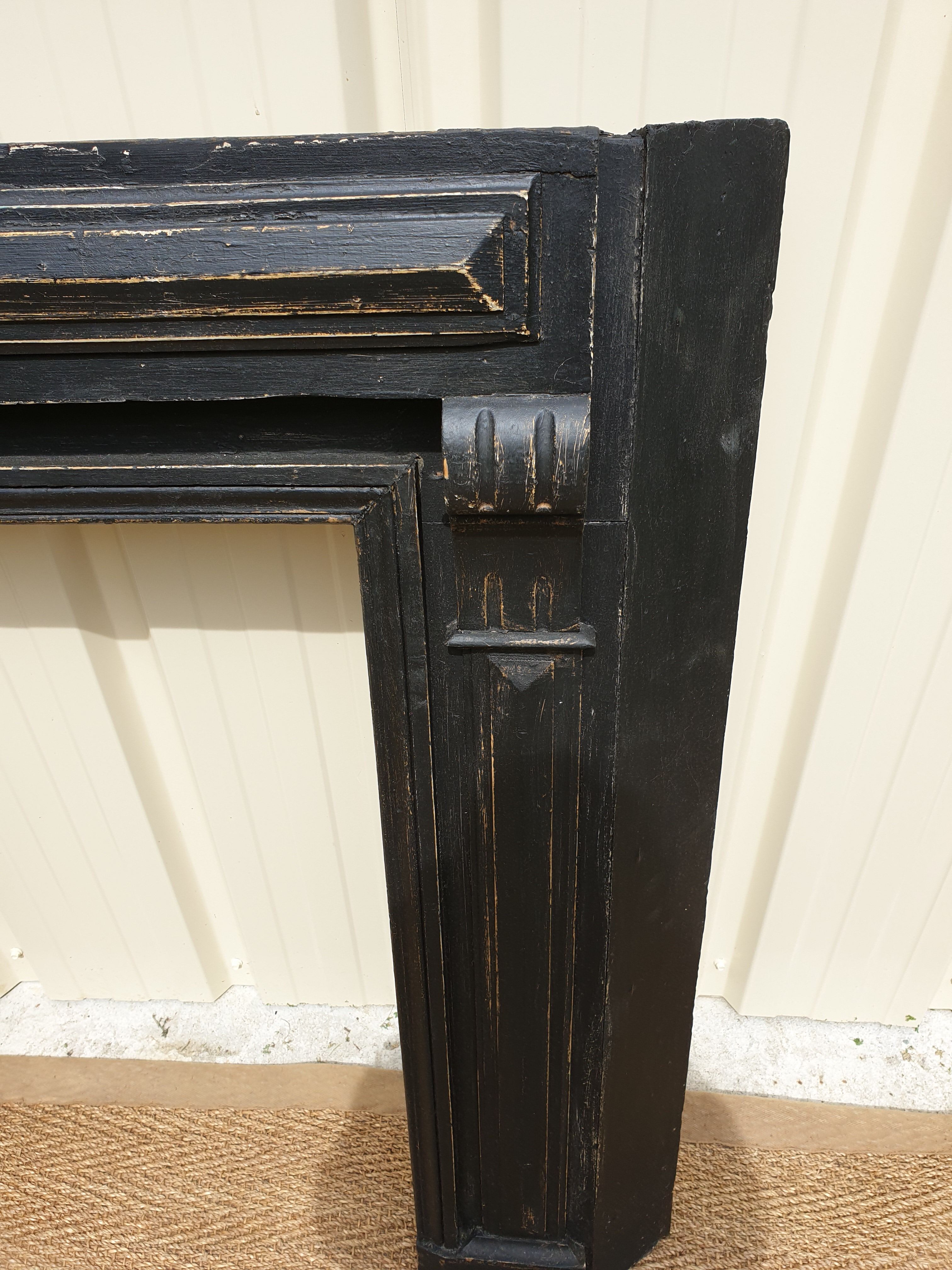 wooden fireplace coat