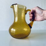 Bubble glass pitcher