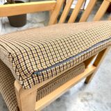 Scandinavian houndstooth armchair