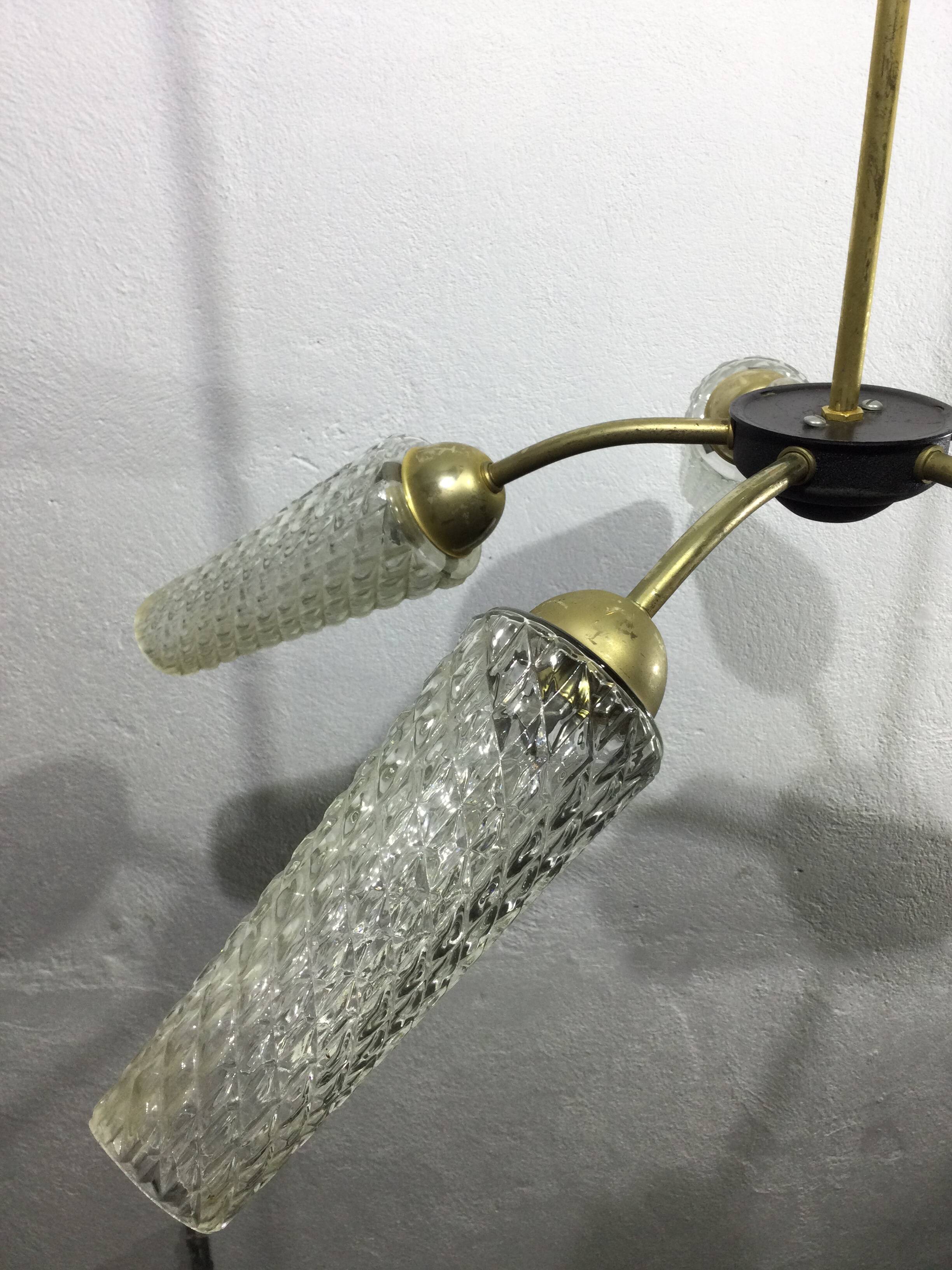 5 light chandelier 1970