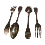 Pair of spoons and forks Christofle