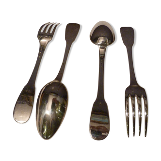 Pair of spoons and forks Christofle