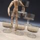 Set of 6 Cavalier Sweden Luminarc smoked champagne glasses