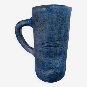 Pitcher / Vase blue Zoomorphe dlg Jacques BLIN