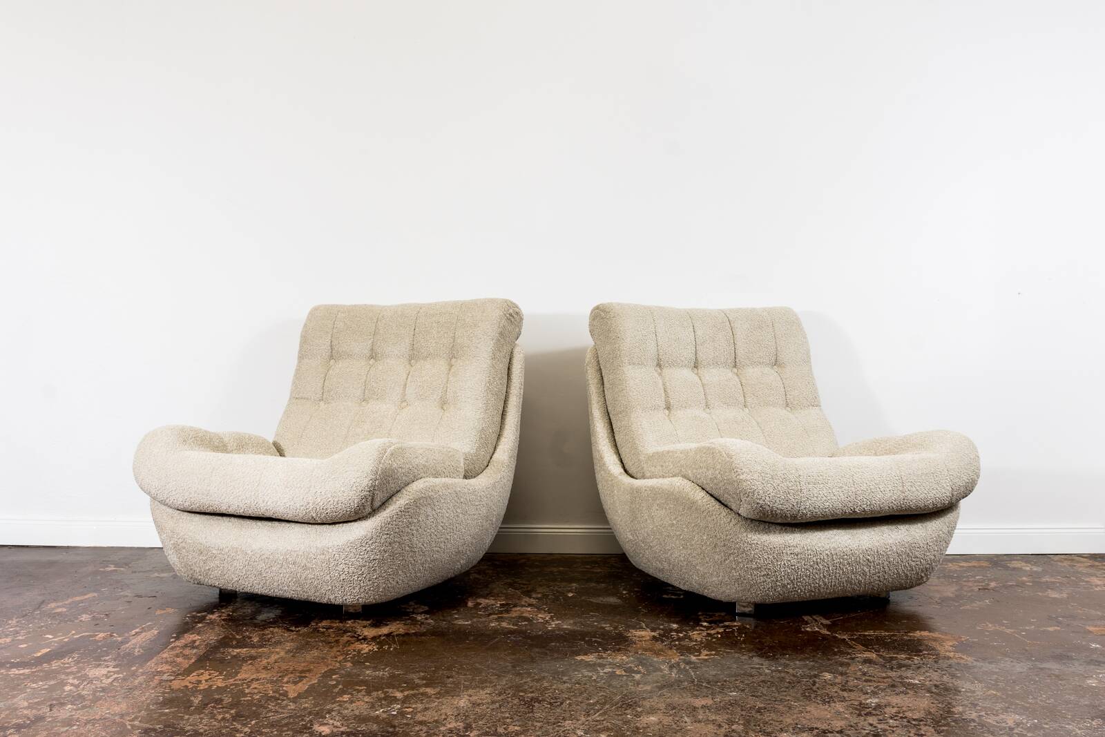 Space Age, Atlantis lounge chairs, Former Czechoslovakia, 1970s, Set of 2