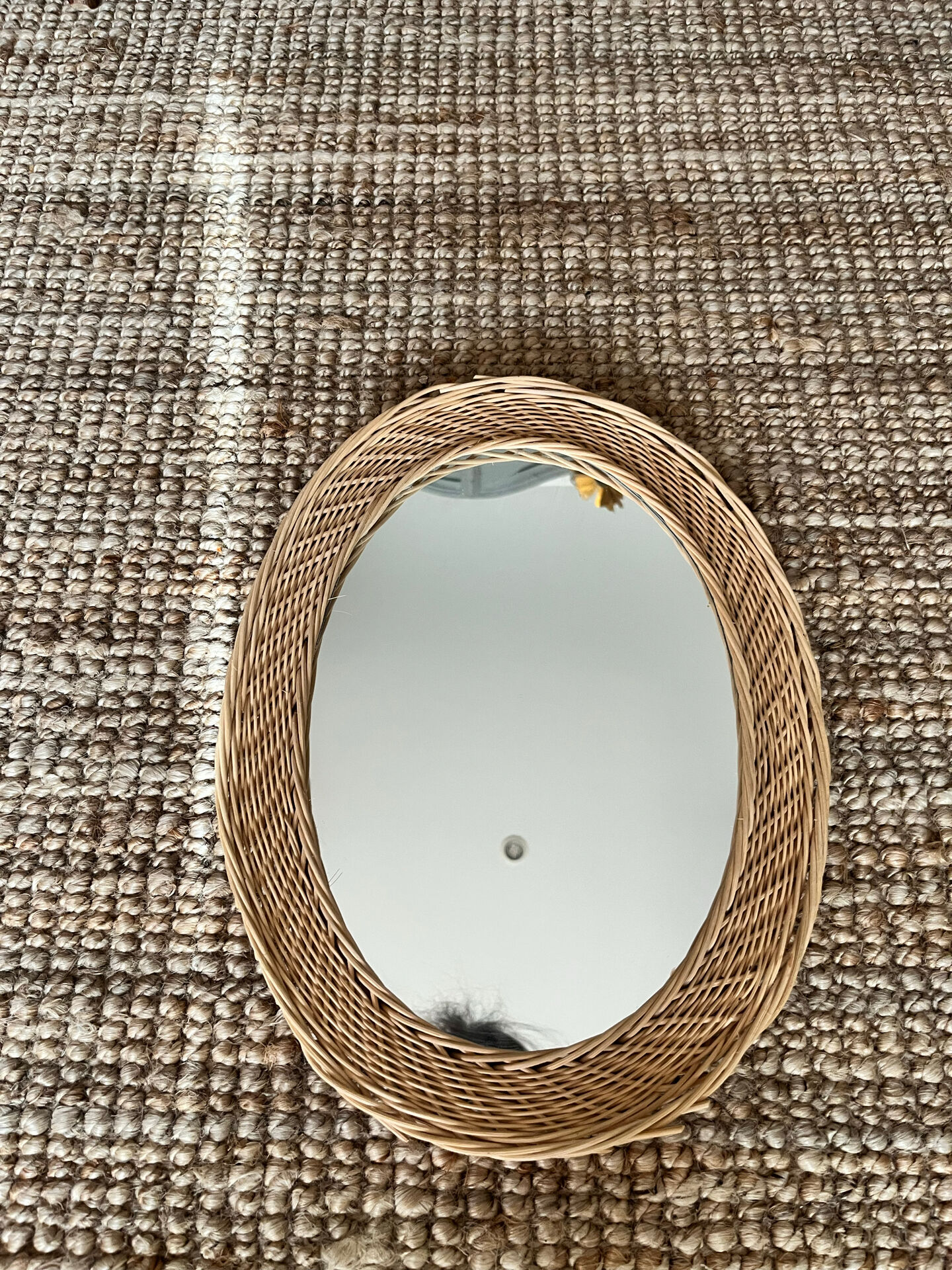 Wicker mirror