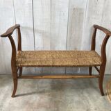 Old mulched bench