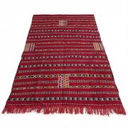 Tapis marocain kilim rouge 140x230 cm
