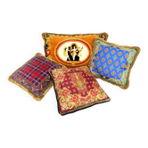 4 coussins Atelier Versace, Versace Home par Gianni Versace pour Versace Italie, années 1990