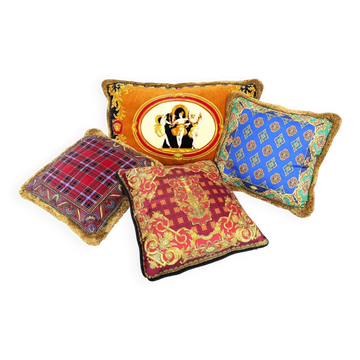 4 Atelier Versace cushions, Versace Home by Gianni Versace for Versace Italy, 1990s