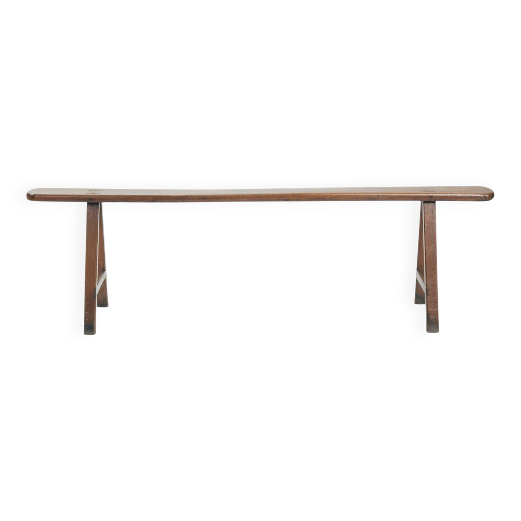 Banc en chêne de style Art Déco français, années 1930