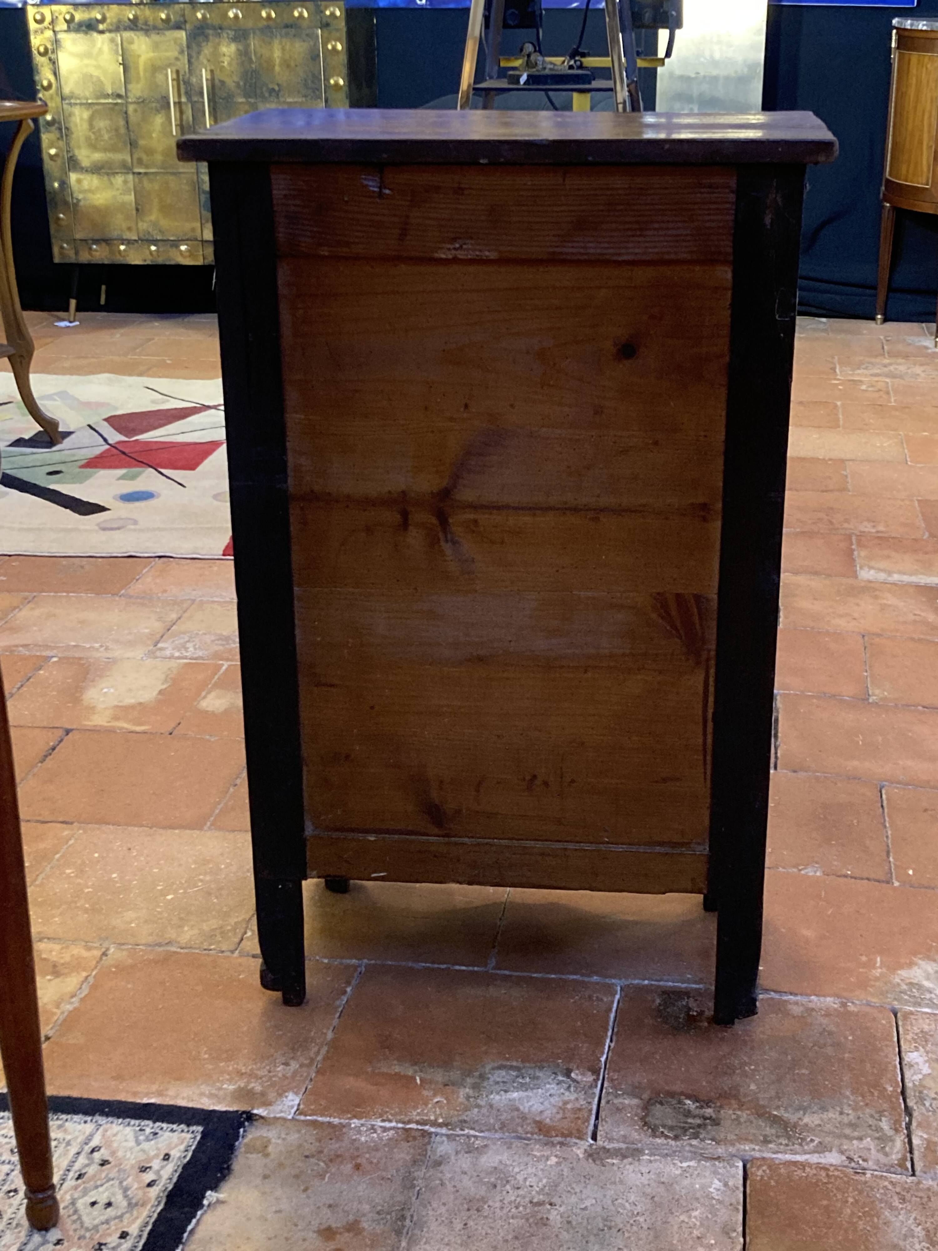 Small antique jam jar in solid wood
