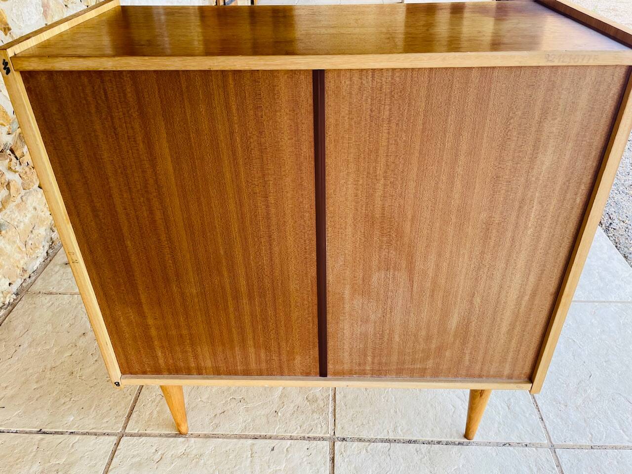 Vintage 4-drawer chest of drawers by Capelle, circa 1960s