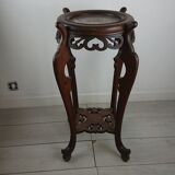 Sellette wood marble