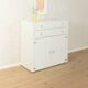 Interlübke vintage cabinet with metal hinges and minimalist handles