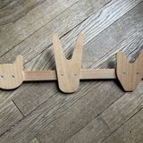 Wooden coat rack