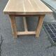 Renovated 19th-century solid oak extendable farmhouse dining table 200cm