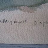 WATERCOLOR JACQUES DULÉRY-REYVAL - DIEPPE