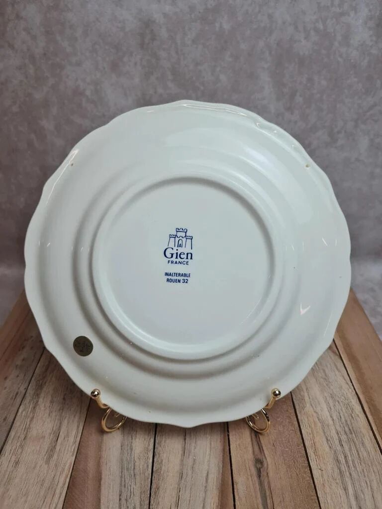Flat plate Gien model Rouen blue – classic decor