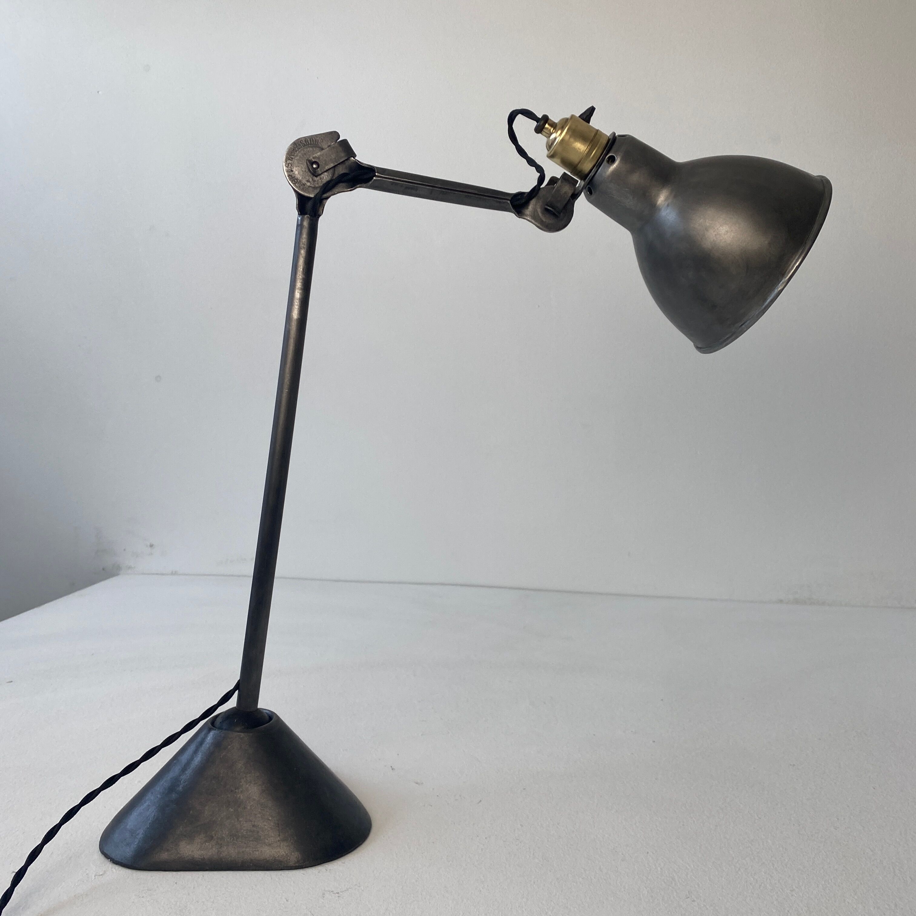 Ancienne lampe de bureau gras ravel  « gras s.d.g.d. » n° 205