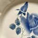 6 flat plates old Digoin & Sarreguemines decoration "blue rose"