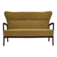Années 1960, canapé danois 2 places de Søren Hansen pour Fritz Hansen, état d'origine.