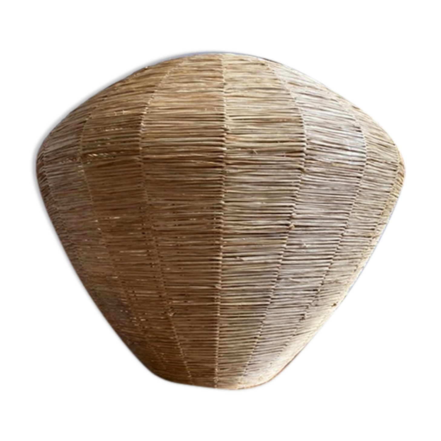 Large hanging in vintage raffia