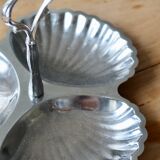 Vintage silver metal servant - Shell - 3 compartments