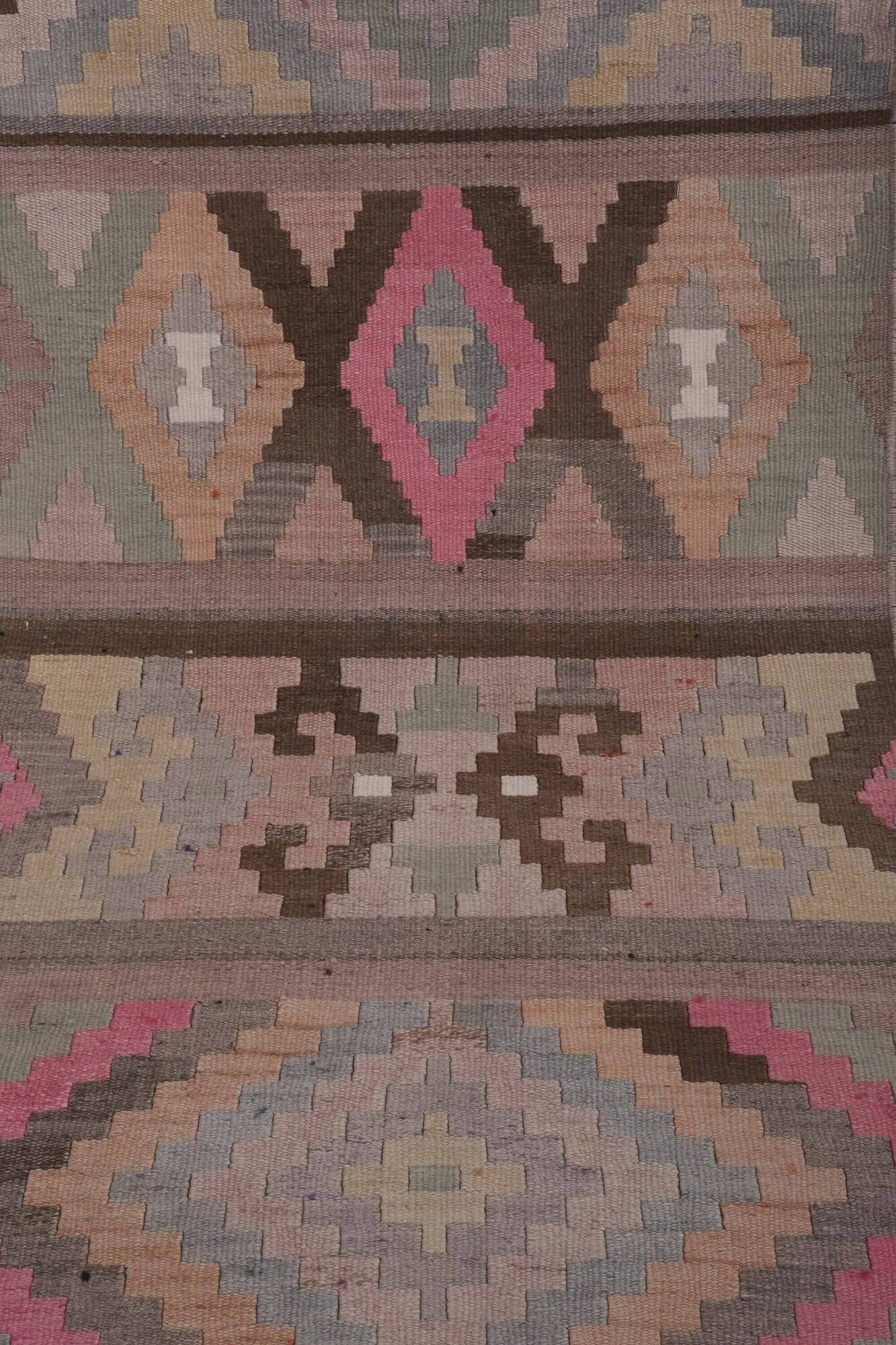Vintage Turkish hallway rug 81x660 cm