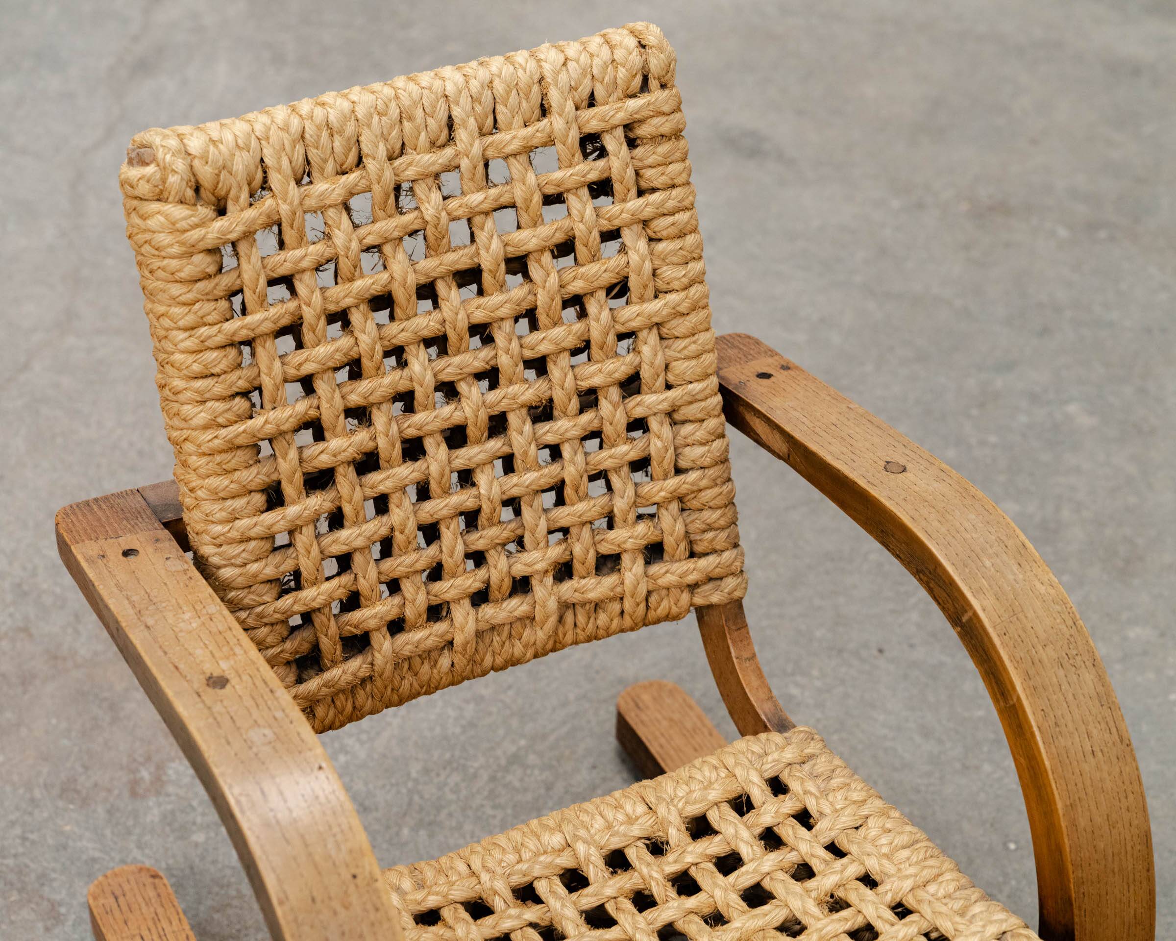 Rare fauteuil de démonstration Audoux et Minet, taille enfant