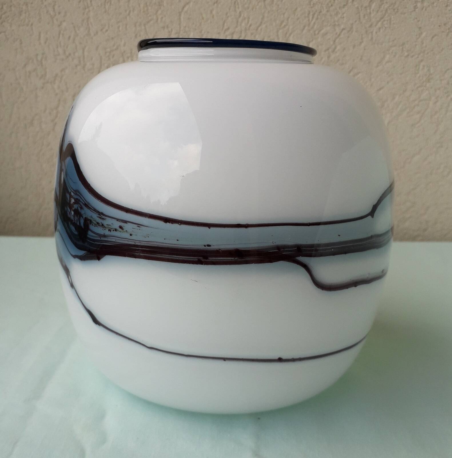 Vase danois verre Michael Bang Holmegaard