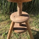 Wooden screw stool