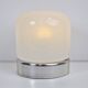 Mid-Century Table Lamp in Frosted Glass and Aluminium from Doria Leuchten, 1960s