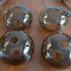 Paires d'appliques Sciolari double verre fumé chrome 70s