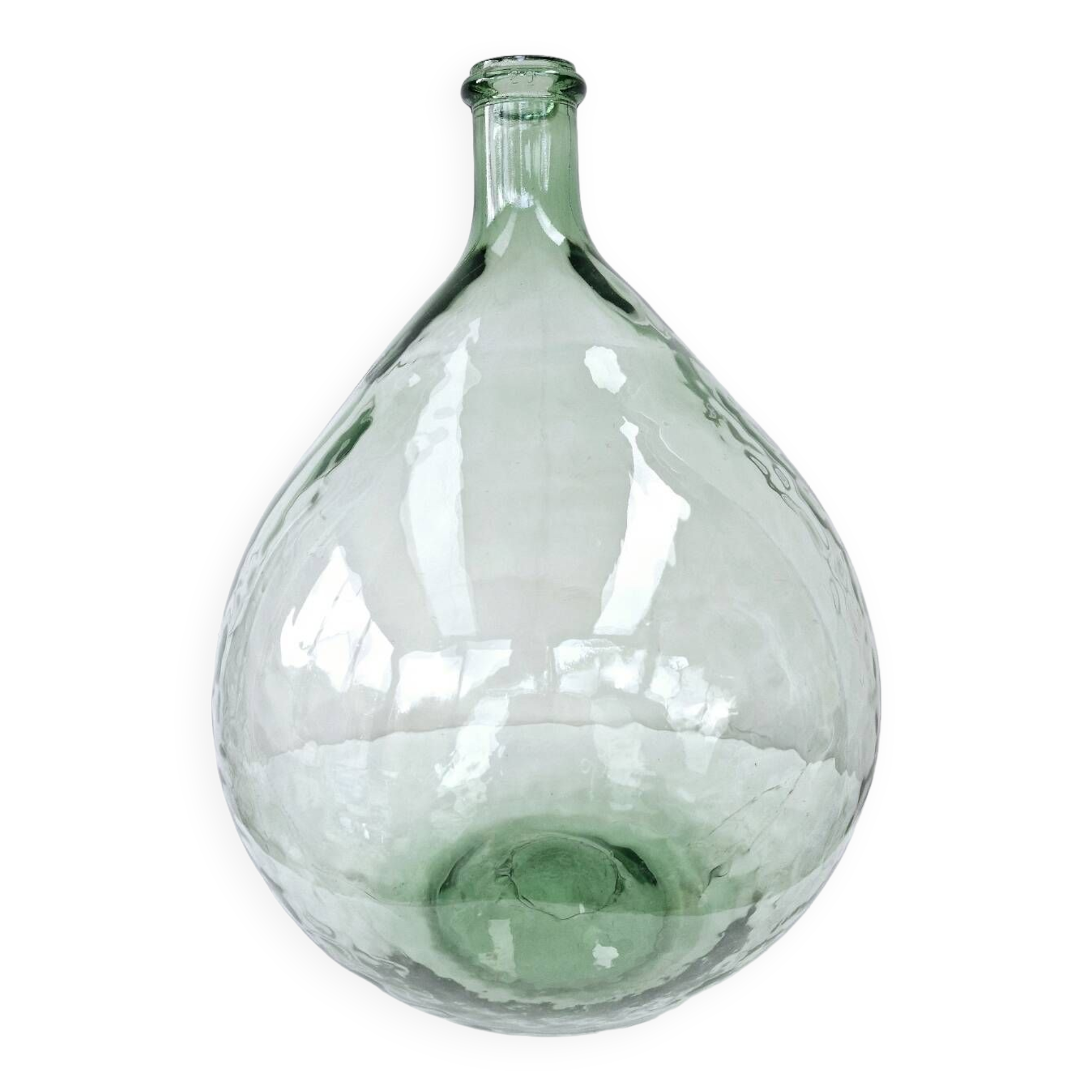 Old Carboy Bottle Dame Jeanne Light Green 20 Liters