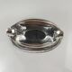 Metal sauceboat in Empire style, silver colour.