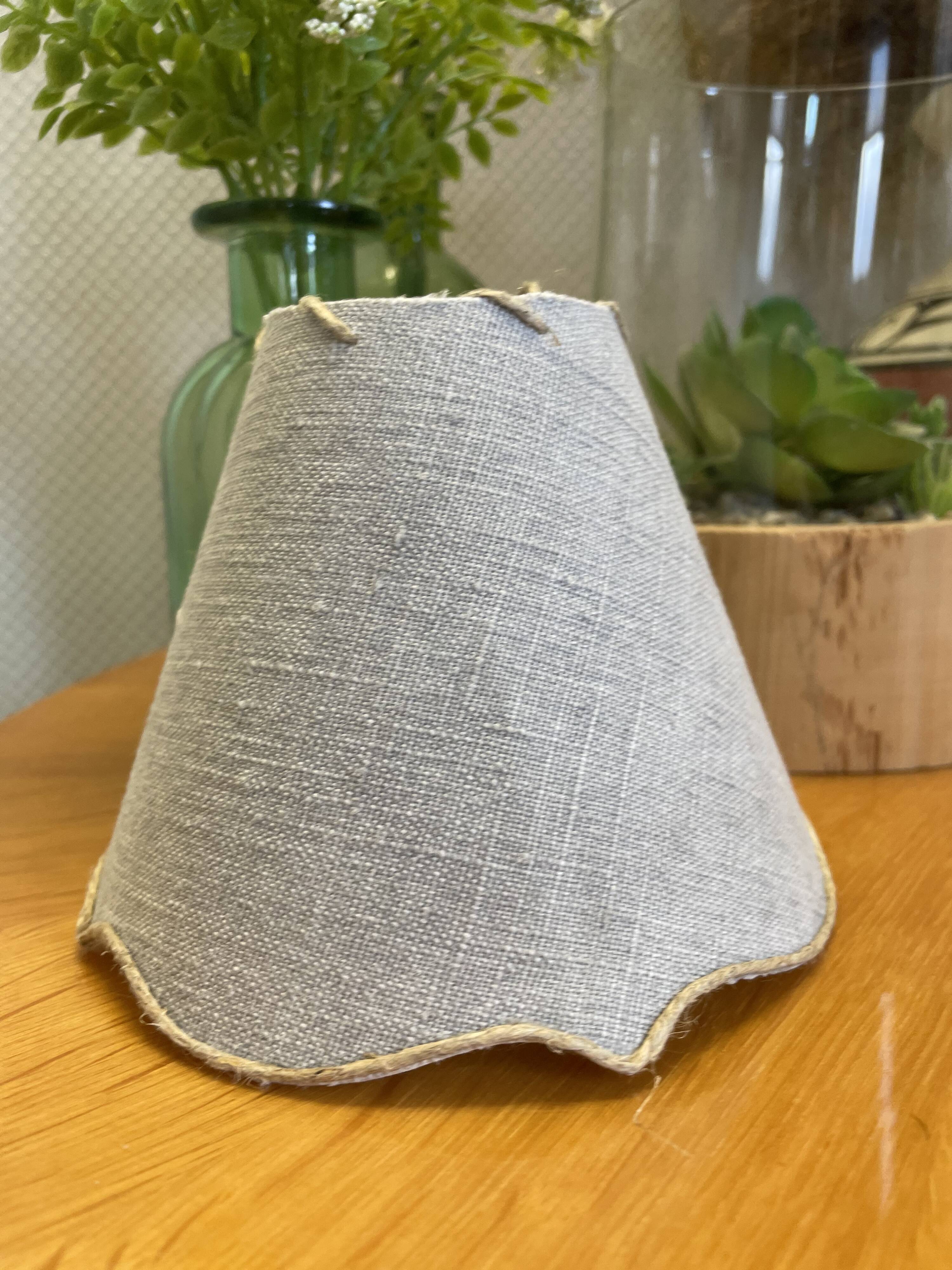 Lampshade flax festoons