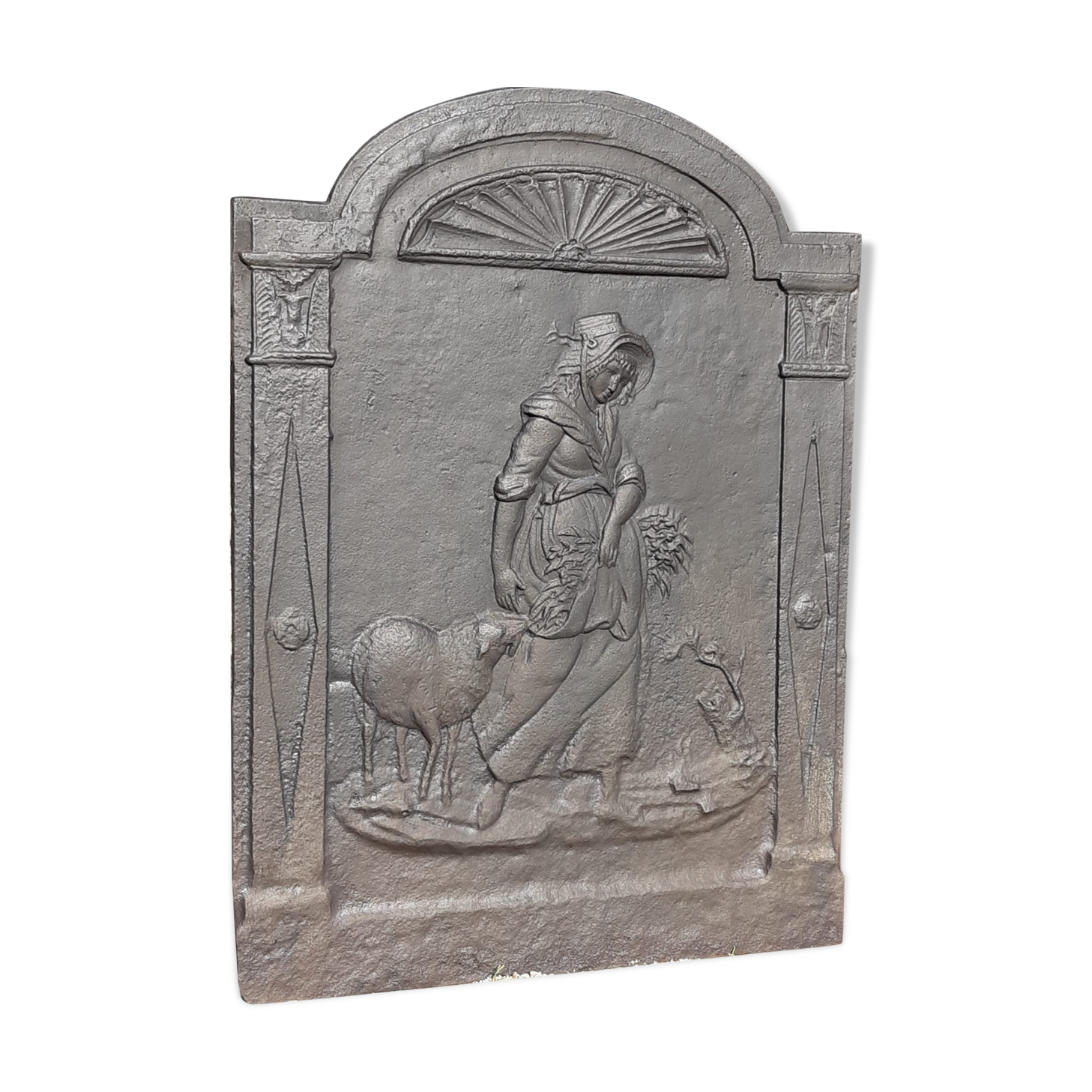 Nineteenth century fireplace plate