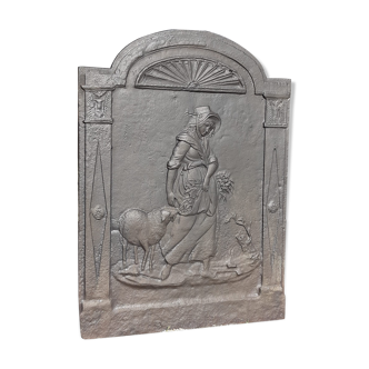 Nineteenth century fireplace plate