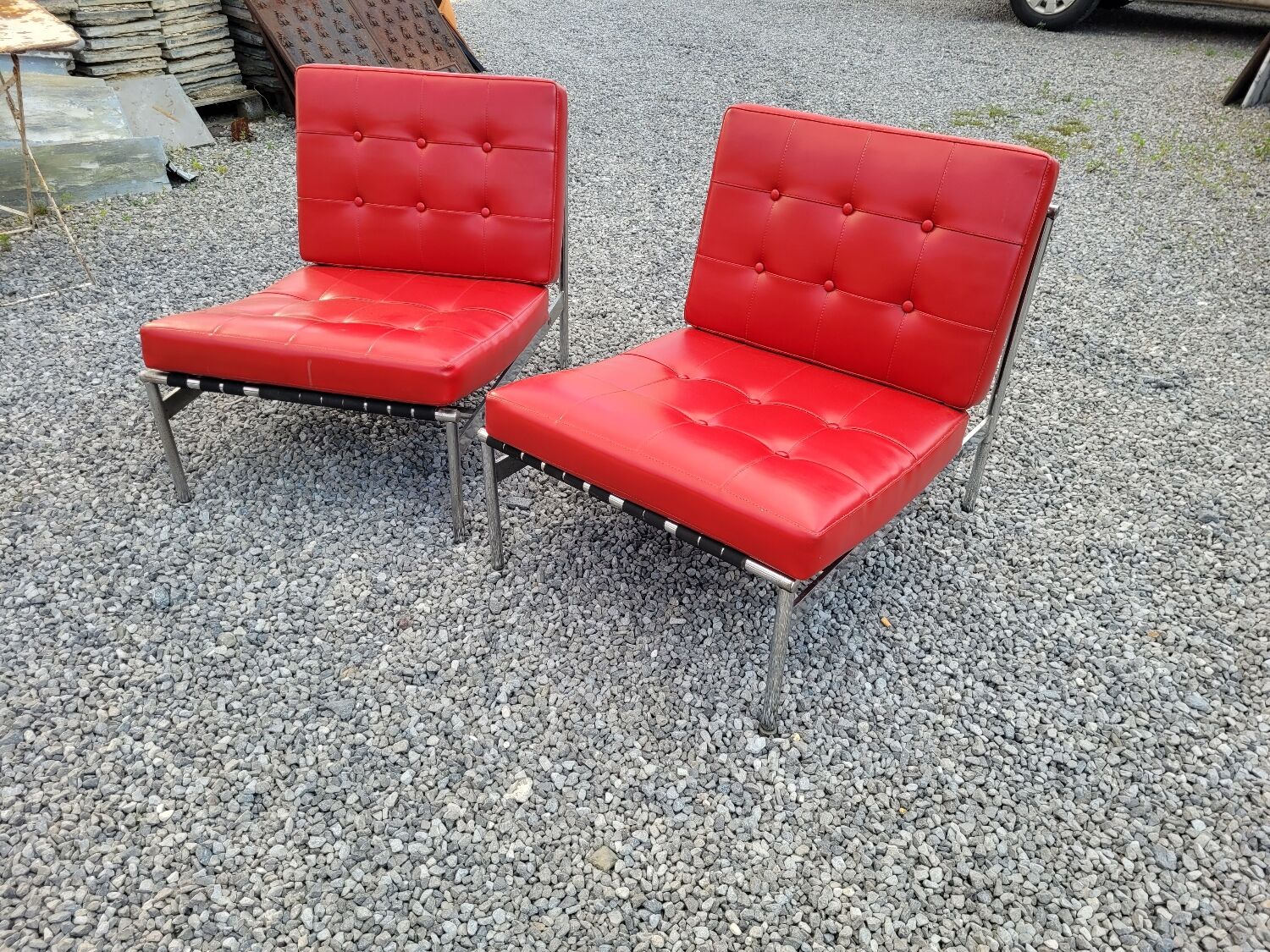 Pair of low chairs from the 70s