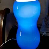 Lampe en verre bleu - Ikea vintage 1990