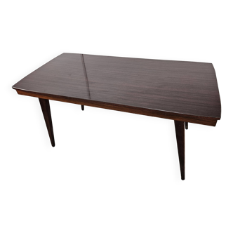 Table Mid Century en stratifié palissandre