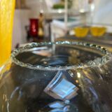 Vase boule ancien vert soufflé