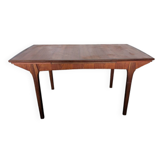 Table scandinave vintage avec rallonges